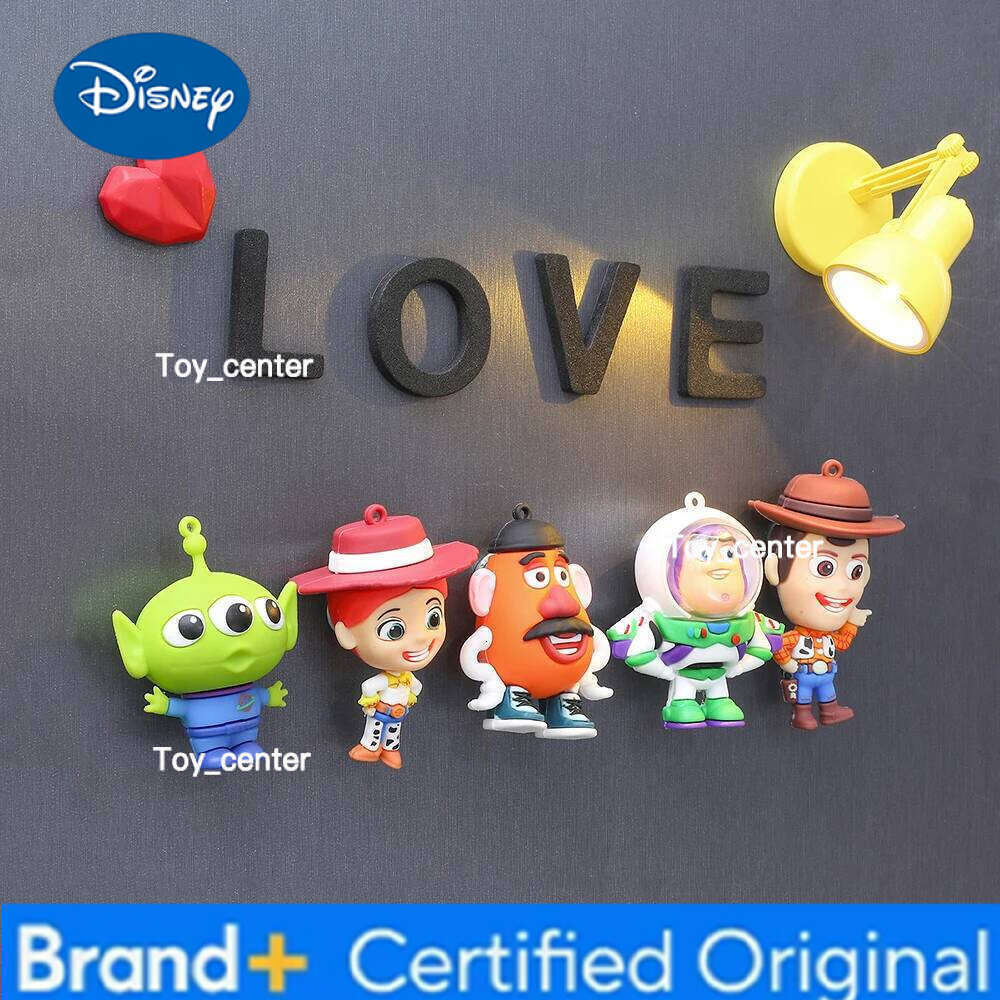 Disney Toy Story Woody & Buzz 3D Fridge magnets - Creative Cartoon Anime Magnetic Decor, Collectible Figurine Gift for Home Office H260123