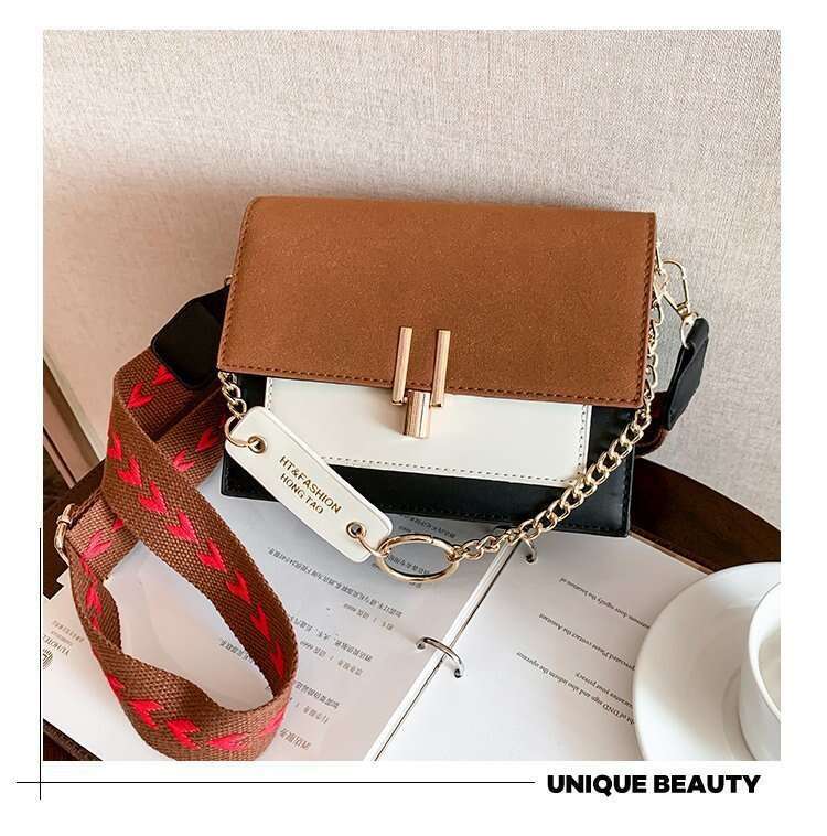 Simple Retro Fashionable Commuter Shoulder Casual Personality Small Square Korean Style Elegant Crossbody Bag S260123