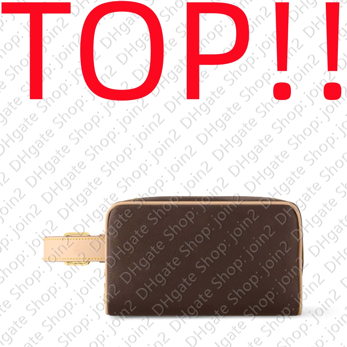 TOP. M83112 LOCKER DOPP KIT Travel Cosmetic Case Designer Toiletry Pouch Handbag Purse Hobo Satchel Clutch Tote Crossbody Shoulder Bag Pochette Accessoires