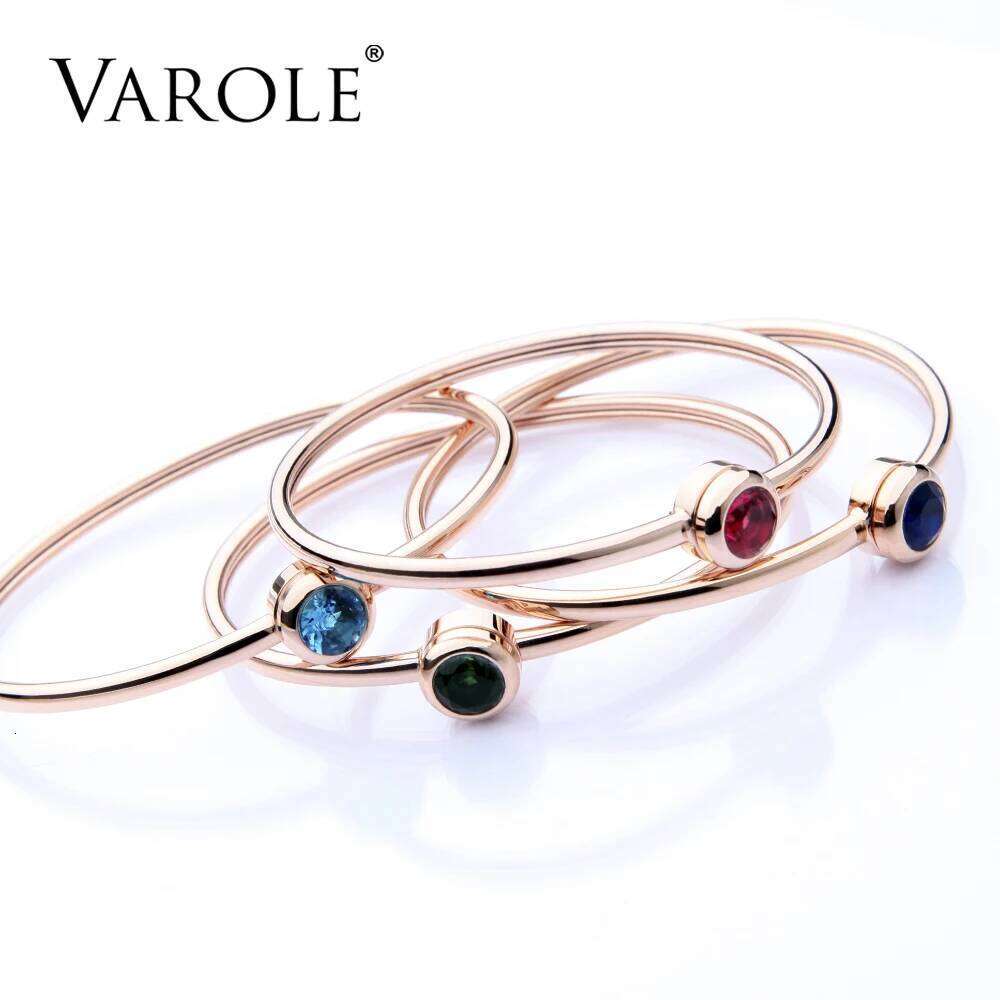 Can Open Shining Crystal Cuff For Women Jewelry Stainless Steel Gold Color Bracelets & Bangles Female Pulseras Z260123