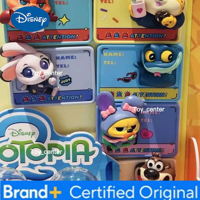 Disney Authentic Zootopia Super Citizen Pass Series Magnetic Toys Blind Box Fridge Magnet Collectible Trendy Toy H260123