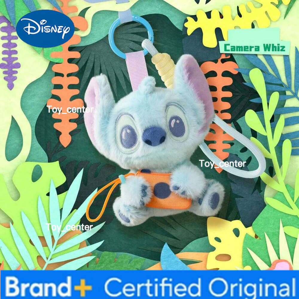 Disney Genuine Hello Hawaii Series Blind Box Mobile Phone Rope Figure Pendant and Stitch Play SeriesRefrigerator Magnet Toy H260123