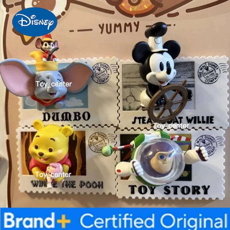 Disney 100th Anniversary Vintage Stamp Blind Box - Creative Fridge Magnets Mystery Collectible Holiday Gift For Friends & Family H2601231