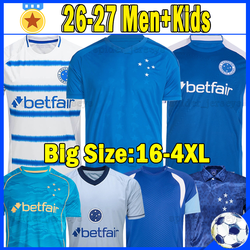 4XL 26 27 Cruzeiro Esporte Clube Soccer Jerseys Retro 1993 KENJI KAIO JORGE M.PEREIRA 2026 2027 WANDERSON CHRISTIAN JAPA LUCAS ROMERO Vest Women Men Uniforms kids kits