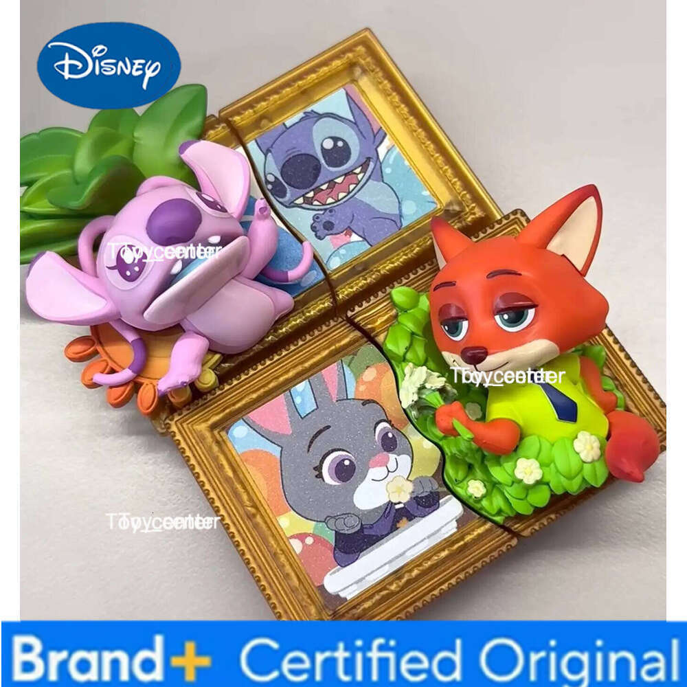 Disney Series Zootopia Famous Painting Magnetic Attraction Blind Box Toy Cute Movie Merchandise Room Car Decorations Gift H260123