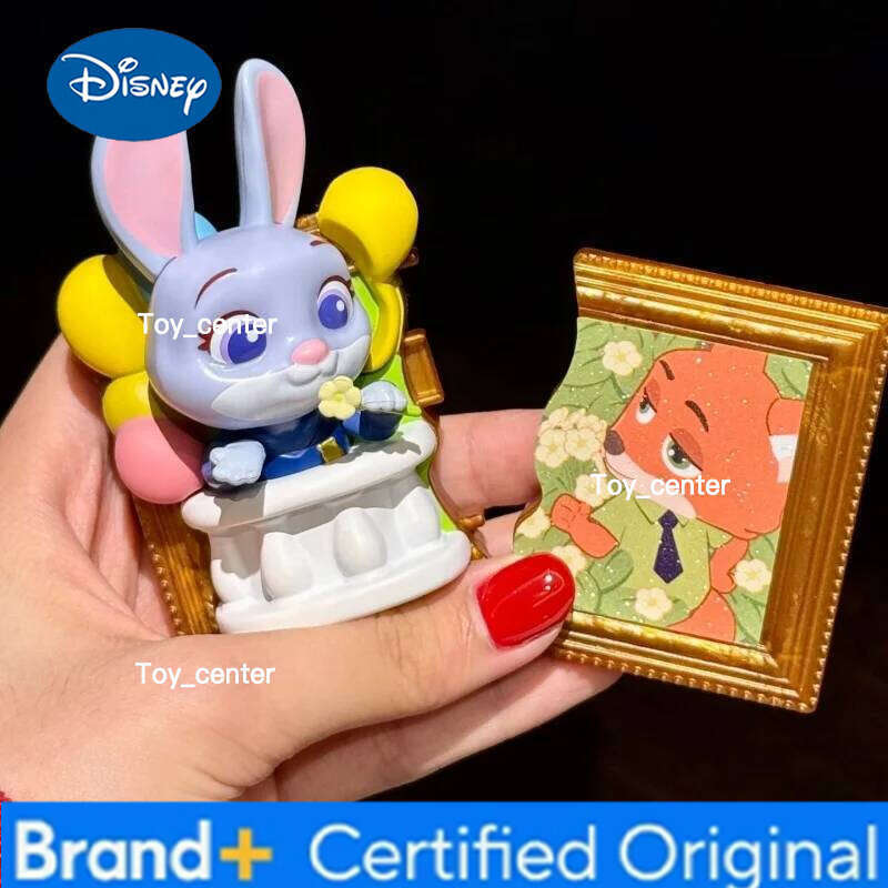 Disney new Art Magnet Series Blind Box Zootopia Nick Judy Stitch Angel Cartoon anime merchandise Model Holiday gifts H260123