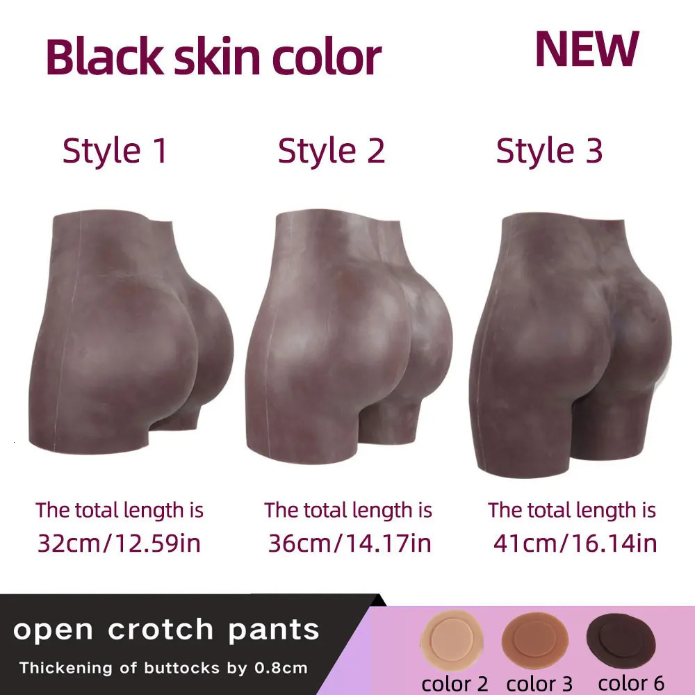 Silicone Butt Hip Enhancement Women Open Crotch Pants Artificial Shaper Padded Cosplay Underwear Buttocks Shaping Clothes 260121