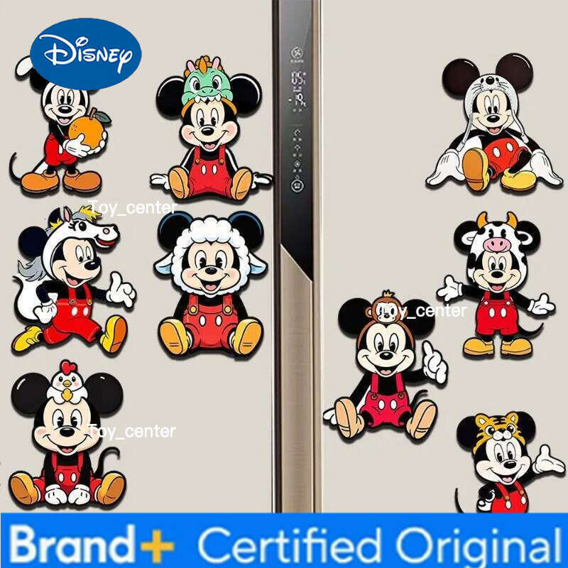 Disney Mickey Fridge Magnet, New Cute Cartoon Personality, Fashionable and Simple Magnetic Decorative Stickers, holiday gift H260123
