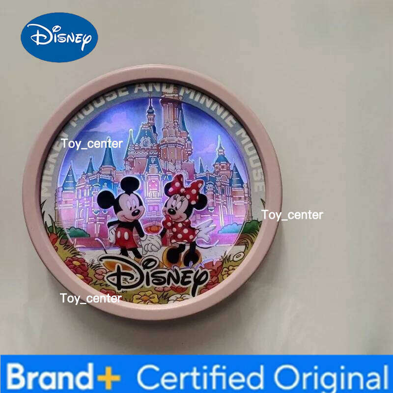 Disney New Refrigerator Magnet Mickey Minnie Cartoon Magnetic Paper Sculpture Night Light Travel Check-in and Send Gift Wholesale H260123