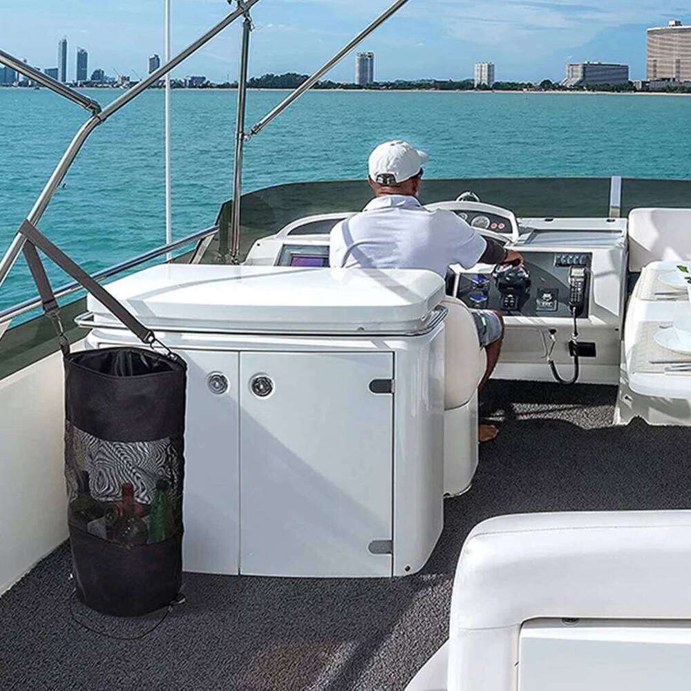 1PC Portable Boat Trash Bag Marine Accessories Durable Reusable Garbage Holder Storage Fit for Boats Kayak Beach Fishing Trailer 26W0123