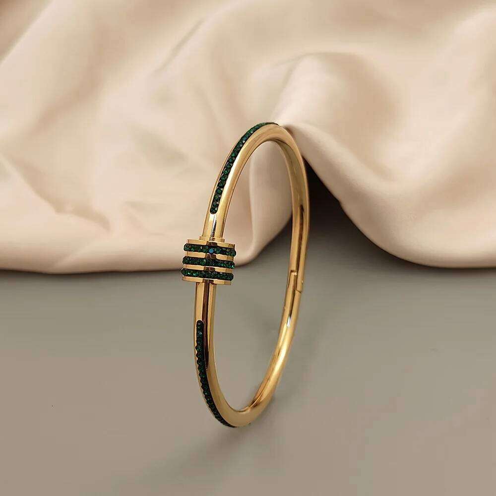 Classic small waist O-shaped stainless steel gold-plated bracelet, high quality waterproof jewelry, wedding party jewelry Z260123