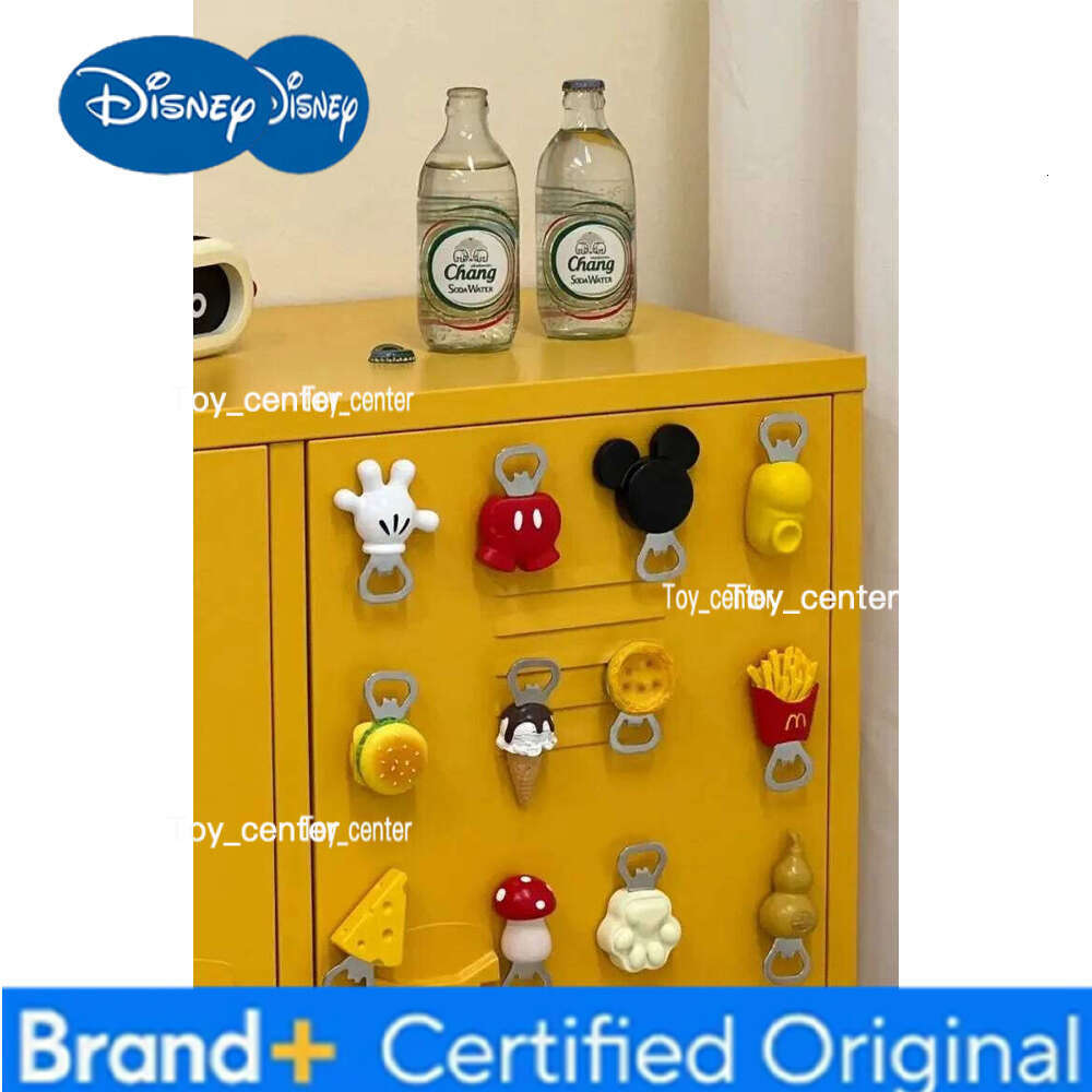 Disney Cute Mickey Mouse Opener Refrigerator Magnet Anime Figure Fridge Decor Accessory Bottle Opening Tool Gifts H260123
