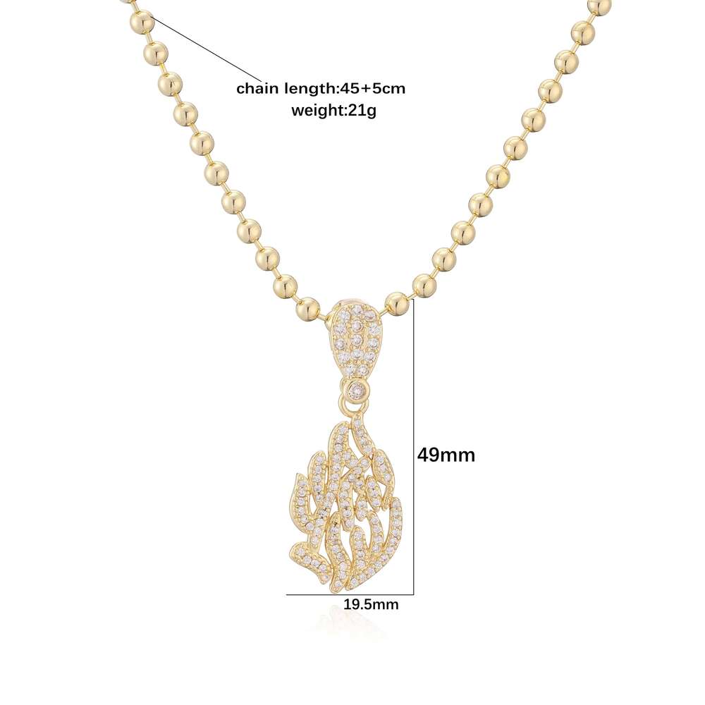 HECHENG,Turkey & Israel Bestseller Zircon Devil's Eye Palm Fire Pendant Beaded Necklace Gift for Girls Z260123