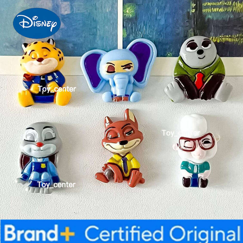 Disney Cute Cartoon Sitting Pose Zootopia DIY Resin Accessories Refrigerator Magnet Sticker Keychain Shoe Decor Wholesale H2601231