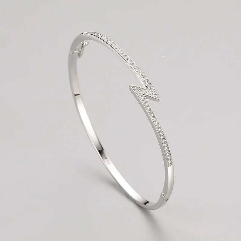 Top Quality Fashion Lovely Pure Sterling Real 925 Silver Bangle Cute Diamond Party 2025 Jewelry Z260123
