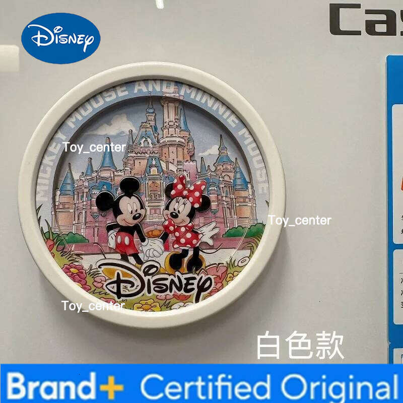 Disney Mickey Minnie cartoon cute creative magnetic paper carving night light exquisite personality refrigerator stickers gift H260123