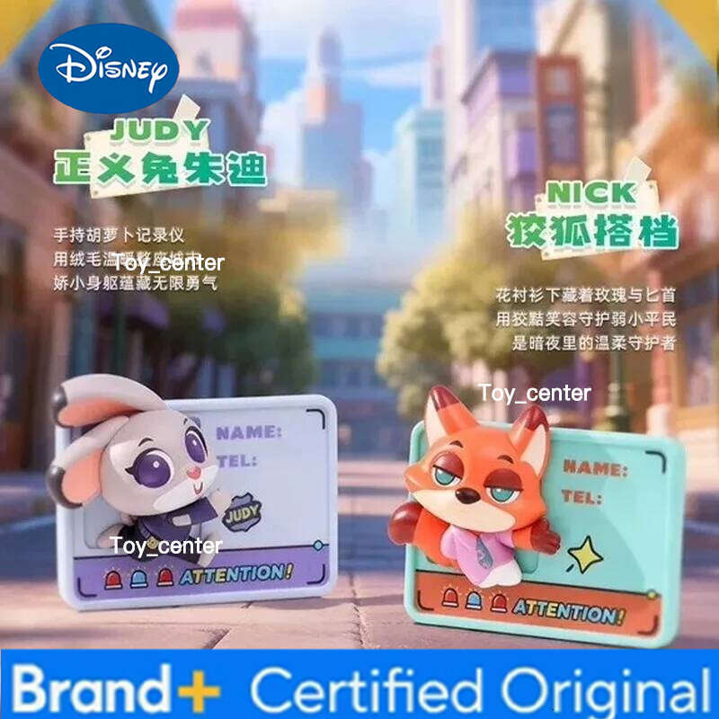 Disney Authentic Zootopia Super Citizen Pass Series Magnetic Toys Blind Box Fridge Magnet Collectible Trendy Toy H260123