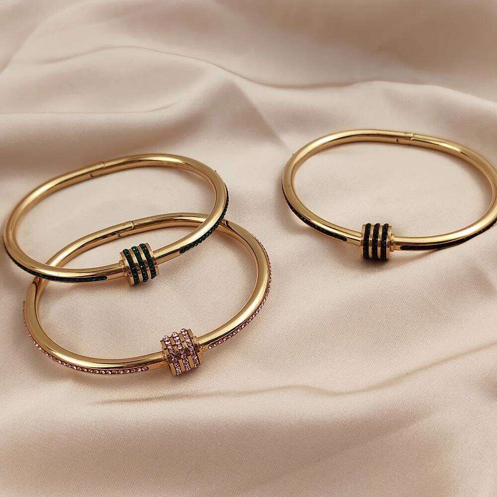 Classic small waist O-shaped stainless steel gold-plated bracelet, high quality waterproof jewelry, wedding party jewelry Z260123