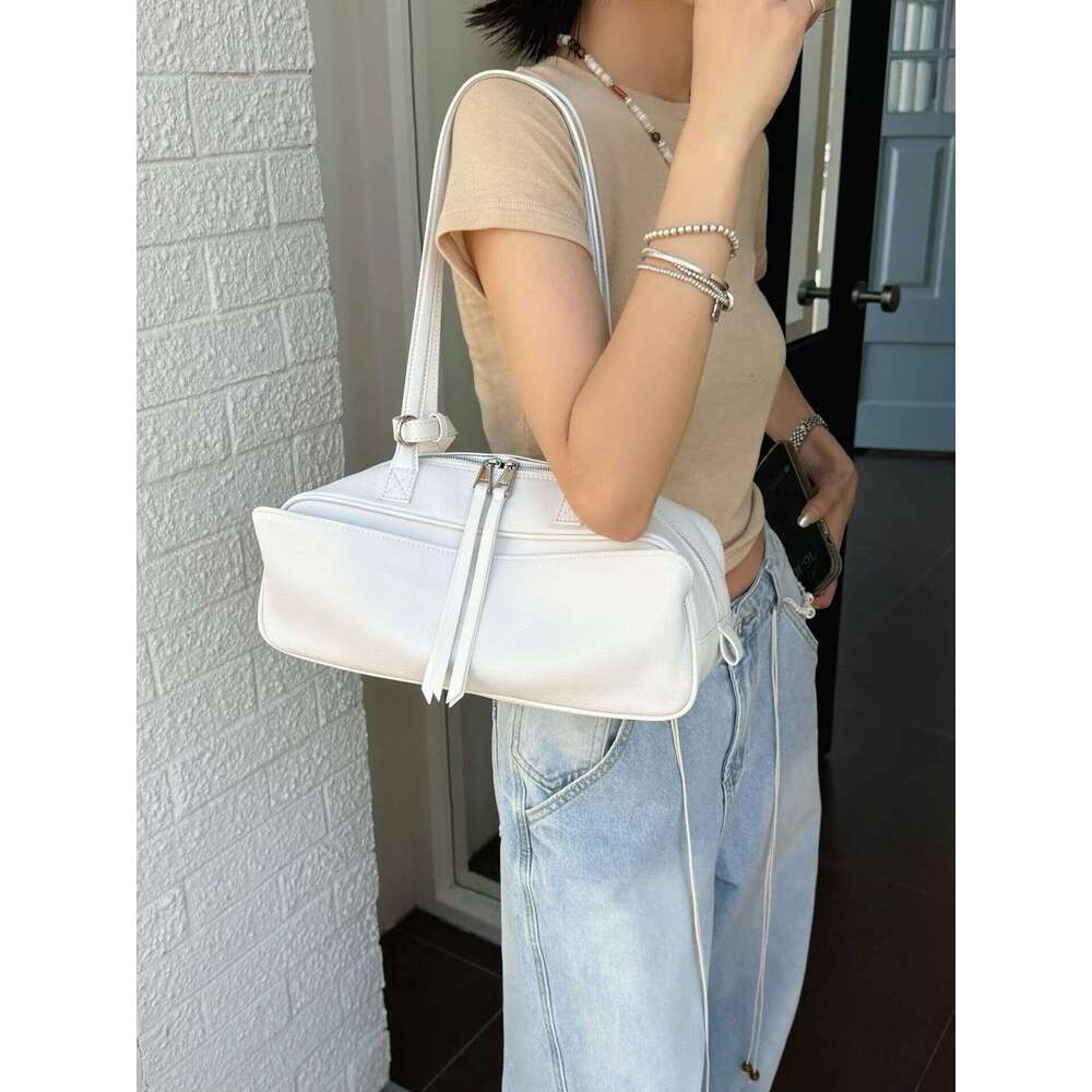 Luxury Shoulder Bags Totes Hobo Motingsome Summer First Layer Cowhide Woman Satchel Handbag Fashion Underarm Purses Large Capacity Messenger Tote SENY