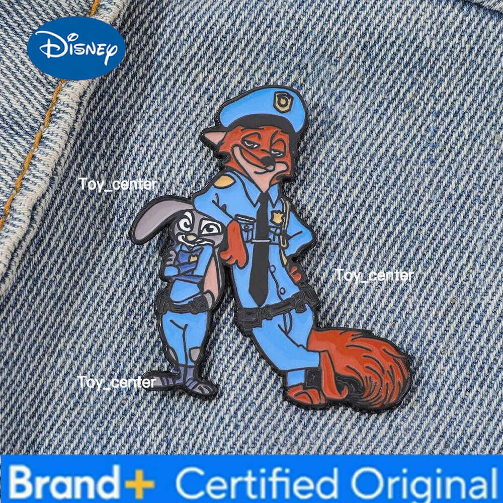 Disney 1Pc Comedy Cartoon Anime Brooch Personality Nick Enamel Pin Backpack Clothing Jewelry Metal Badge Accessories Festival Gift H260123