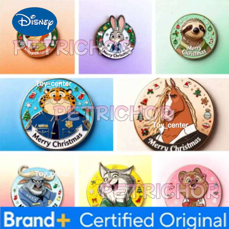Disney New Zootopia 2 Nick Judy Alloy Decorations Collection Peripherals Refrigerator Magnet Kawaii Xmas Customized Gifts H2601231