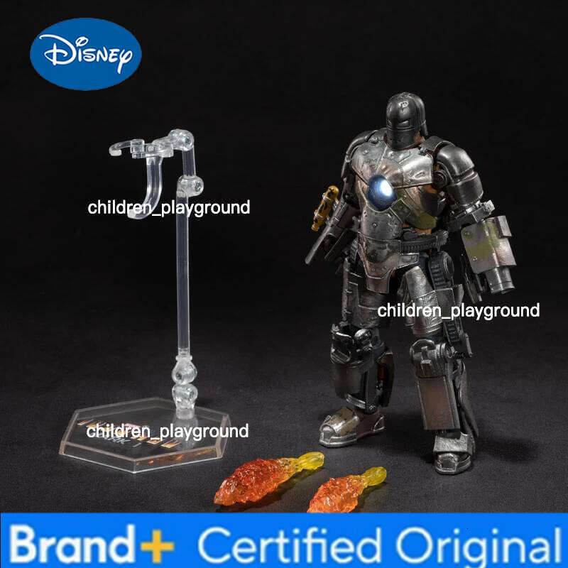 Disney ZD Toys Marvel Iron Man MK1 MK2 MK3 MK4 MK5 MK6 MK7 7inches Action Figures 1/10 Genuinely Collect Model Ornaments Boy Gift H260123