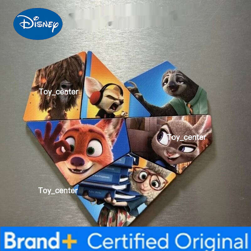 Disney Generic Zootopia Acrylic Fridge Magnet Cute Cartoon Series Judy Nick Sloth Refrigerator Decor Gifts for Animation Fans H260123
