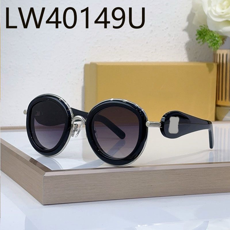 New Mens Designer Sunglasses Fashion Womens Designer Sunglasses Acetate Glasses Leg Logo Design Photography Spicy Girl Sunglasses UV400 Protection LW40149U