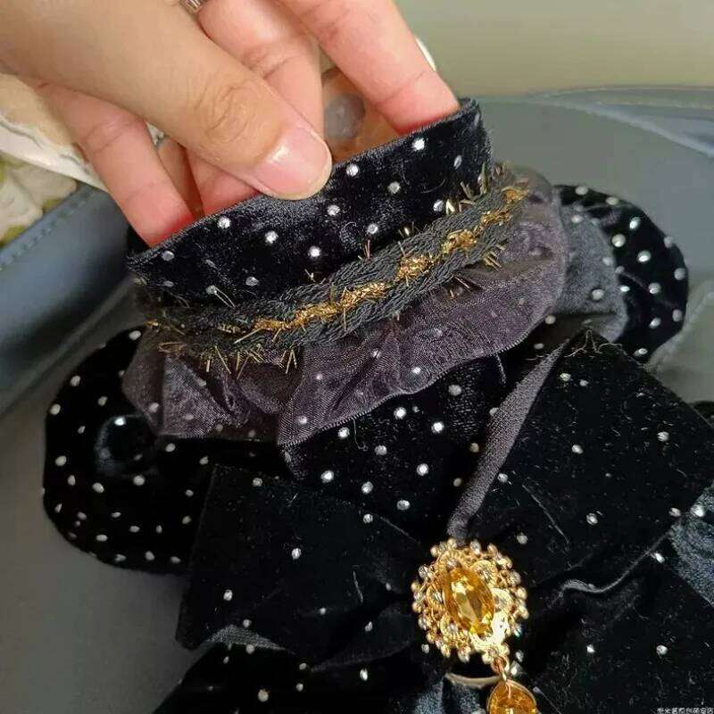 Pet Clothing, Small Floral-style Dress, Velvet Material, Cat And Dog Clothing, Aristocratic Style, Black And Gold Accessories, Formal Dress Skirt