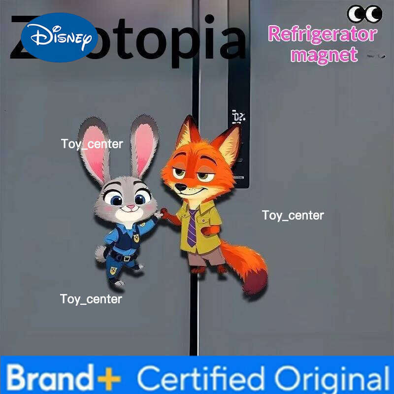 Disney Zootopia Acrylic Magnetic Ice Decoration High Aesthetic Trendy Creative Drama Fridge Magnet H260123