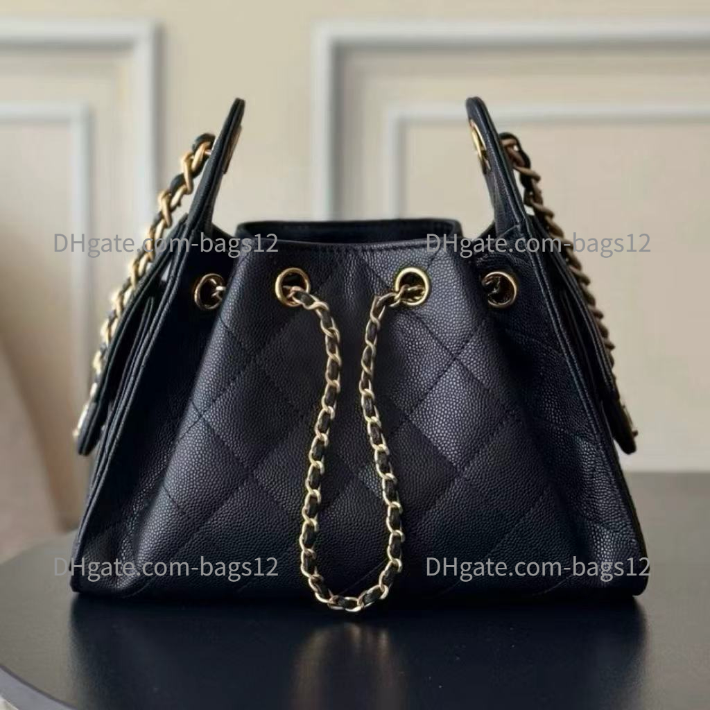 25 Bag Mini Designer Bag Hobo Crossbody Bag Women Chain Shoulder Bag Back Caviar Calfskin Luxury Handbag Suede Genuine Leather Bucket Bag 20A premium quality With Box
