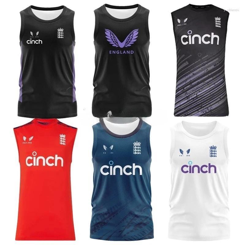 Men's Tank Tops England Cricket Vest Shirt Jerse Summer Sports Breathable And Comfortable Sleeveless