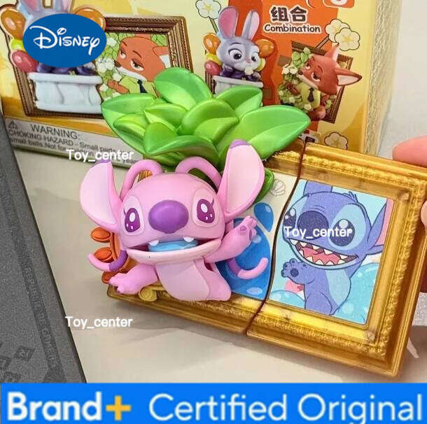 Disney new Art Magnet Series Blind Box Zootopia Nick Judy Stitch Angel Cartoon anime merchandise Model Holiday gifts H260123