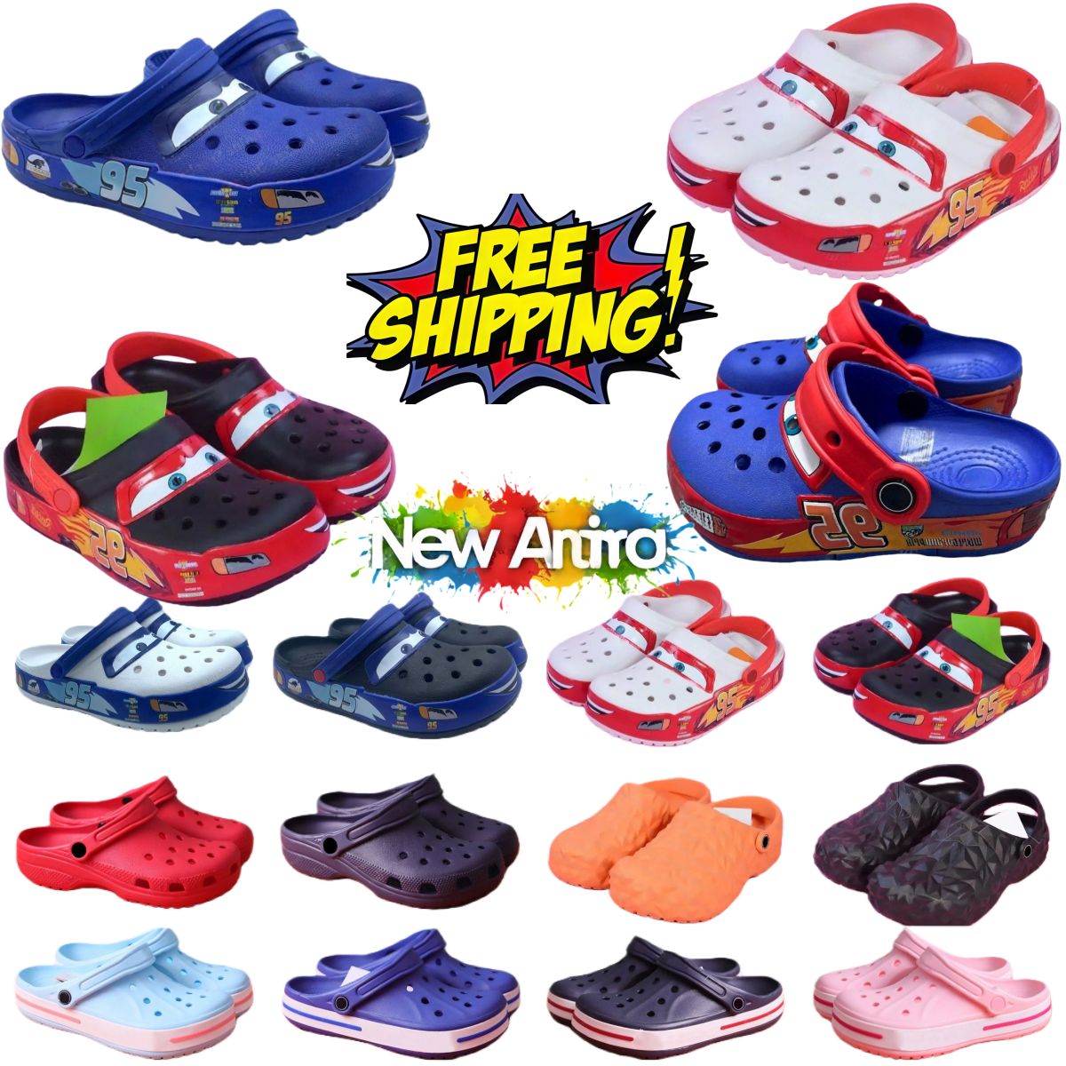 Free delivery classic clogs sandals summer slippers EVA breathable non-slip casual shoes lightweight waterproof breathable quick dry 207241