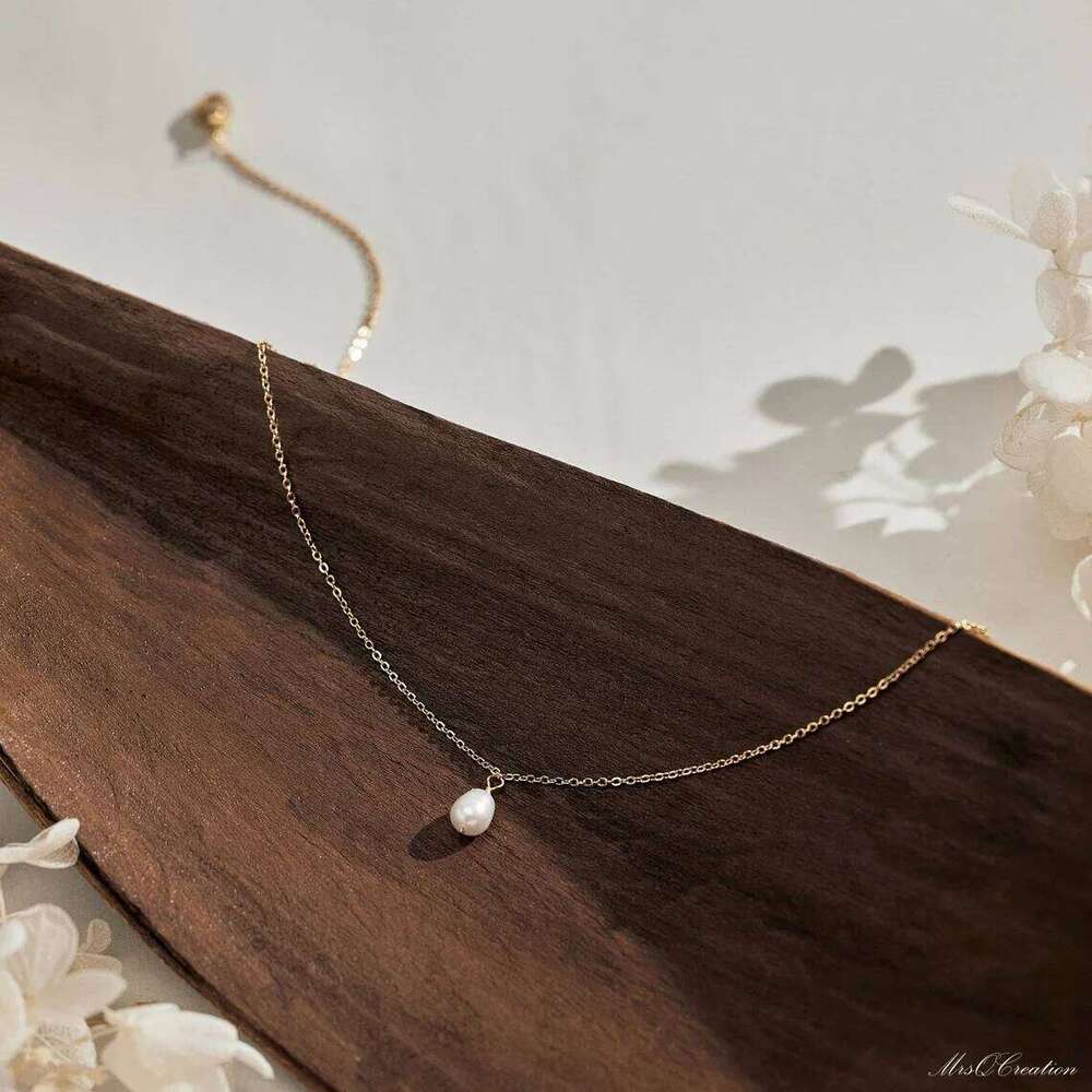 CCGOOD Stainless Steel Chain Necklace Women Adjustable Boho Beach Minimalist Jewelry Gift for Her Natural Pearl Charm Choker Z260123