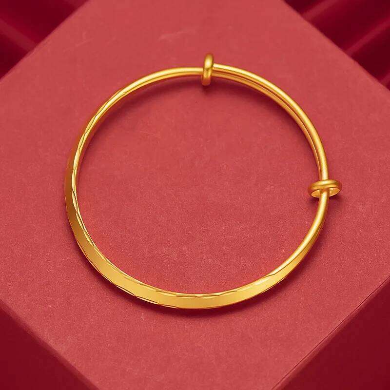 Simple Smooth 18K Gold Triangle Cuff for Men and Women Wedding Fine Jewelry Party Gothic Girl Bracelets Z260123