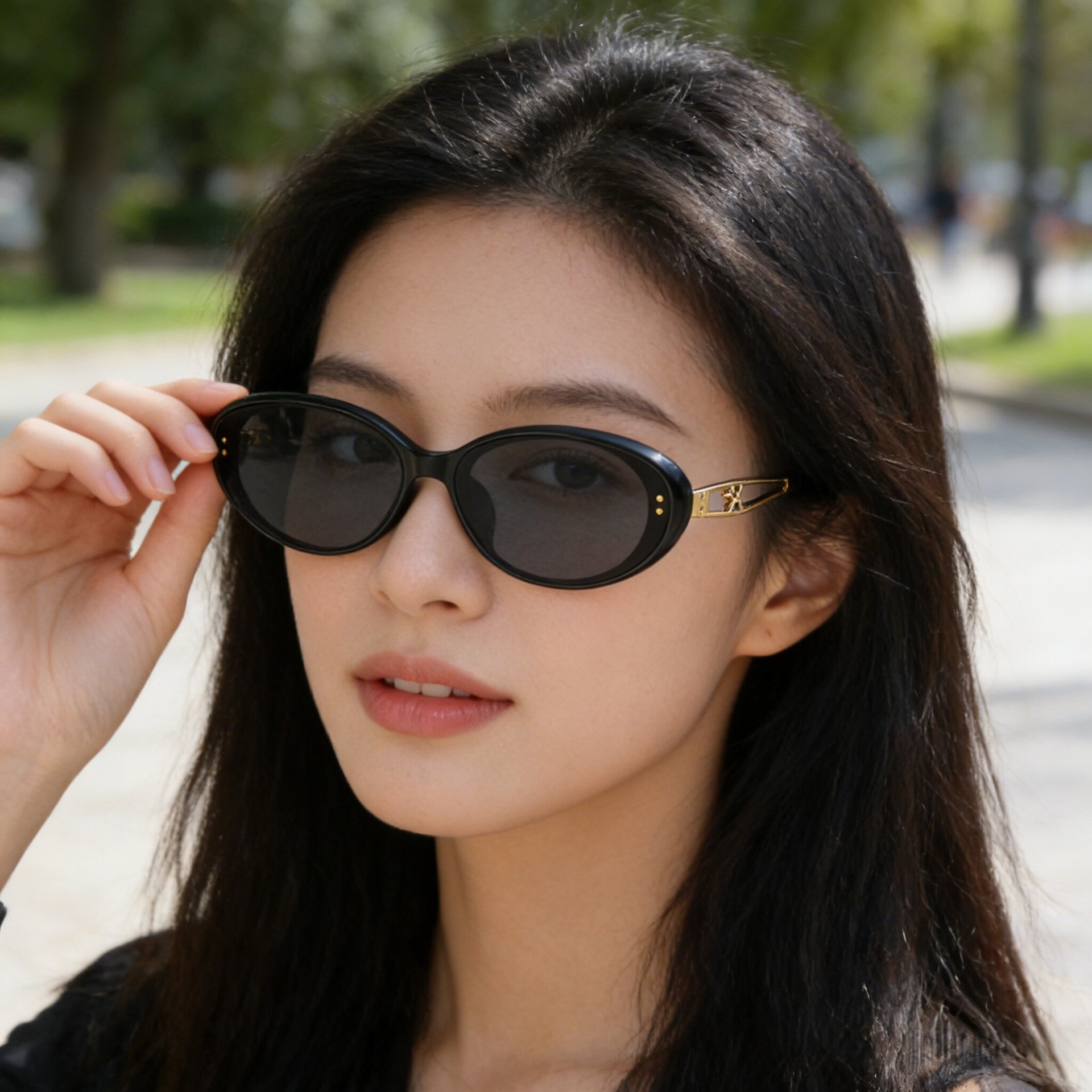 Designer Sunglasses For Men Women Sunglasses Polarized Sunglasses Round Frame Luxury Goggle Pilot Alloy Frame UV400 Eyewear KM550