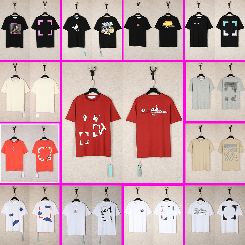 mens clothing Designer shirt Off High-Quality T-Shirt MenWomen Loose Short Sleeve Tees Casual Street Cotton Shirt Tops123