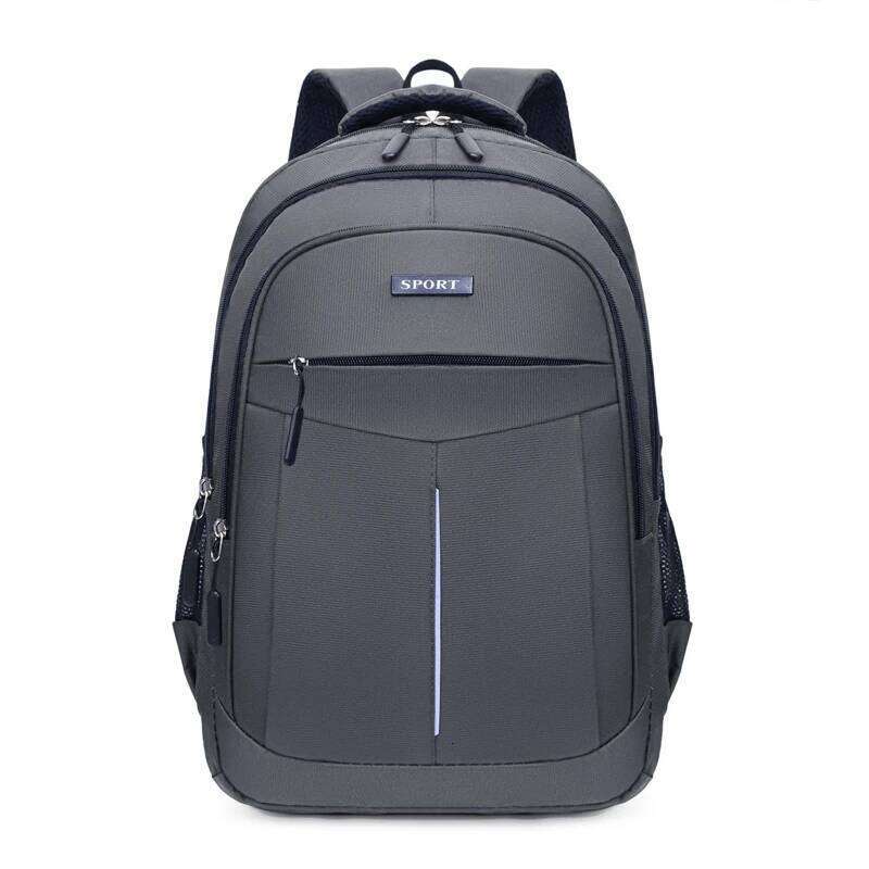 Men's Backpack - large capacity black laptop bag, adjustable strap and multiple compartments, leisure travel bag Z260124
