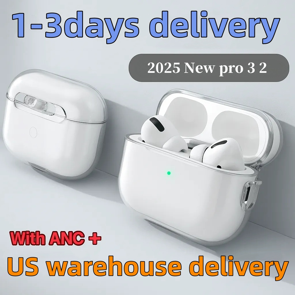 USA Stock ANC Noise for apple AirPods pro 3 2 earphone 3rd 5 4 6 airpod earphones 3 Solid Silicone Cute Protective Headphone Cover Wireless Charging 3nd 2nd anc new case