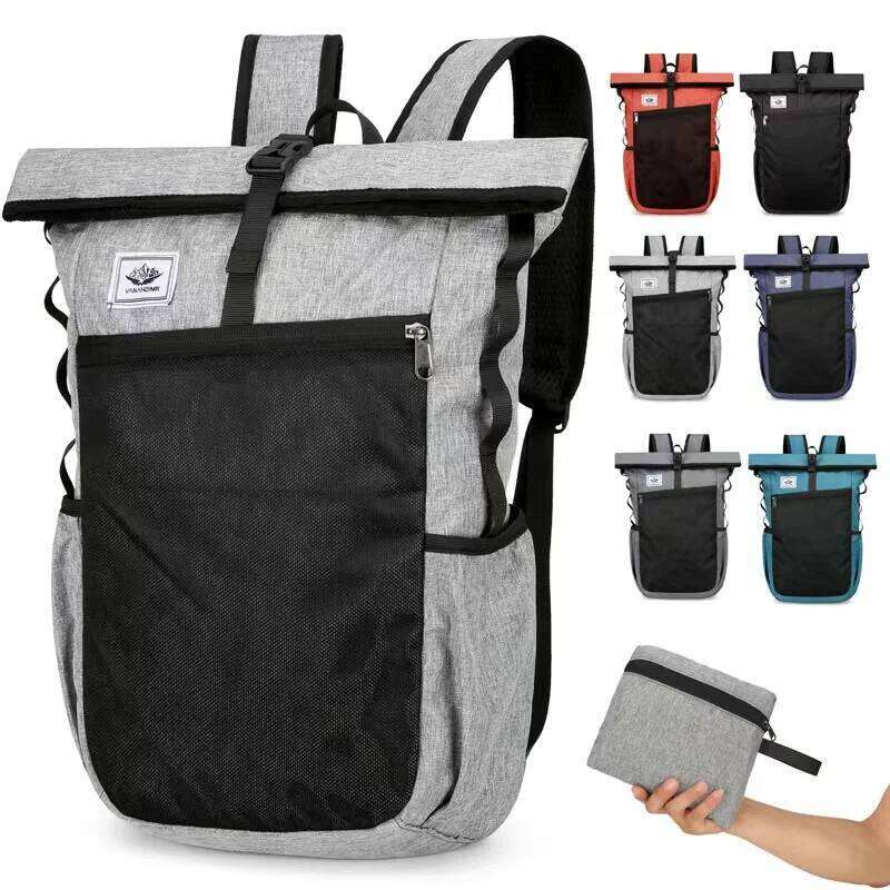 Large Capacity Foldable Backpack Outdoor Travel Waterproof Leisure Fitness Boys' and Girls' School Sports Bag Z260124