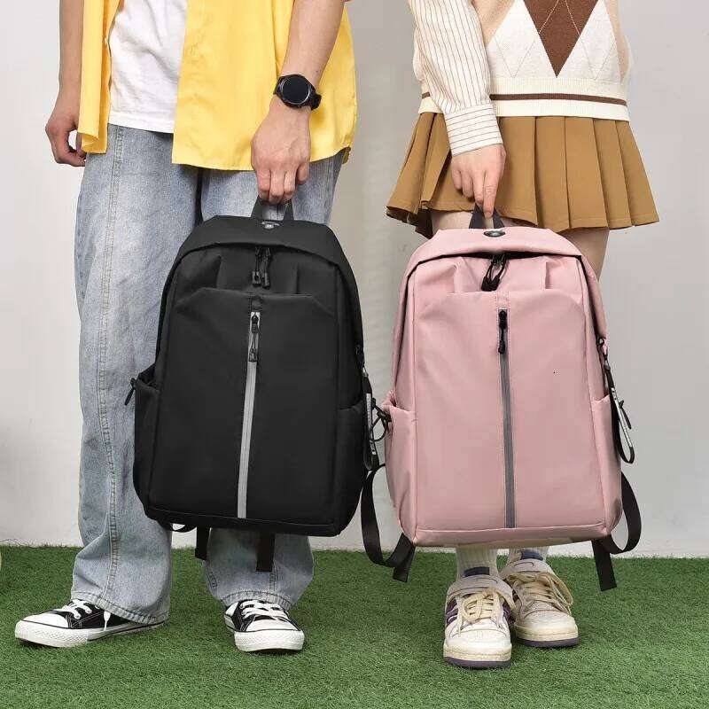 Simple stylish backpack - versatile and lightweight with adjustable shoulder straps, perfect for school or travel Z260124