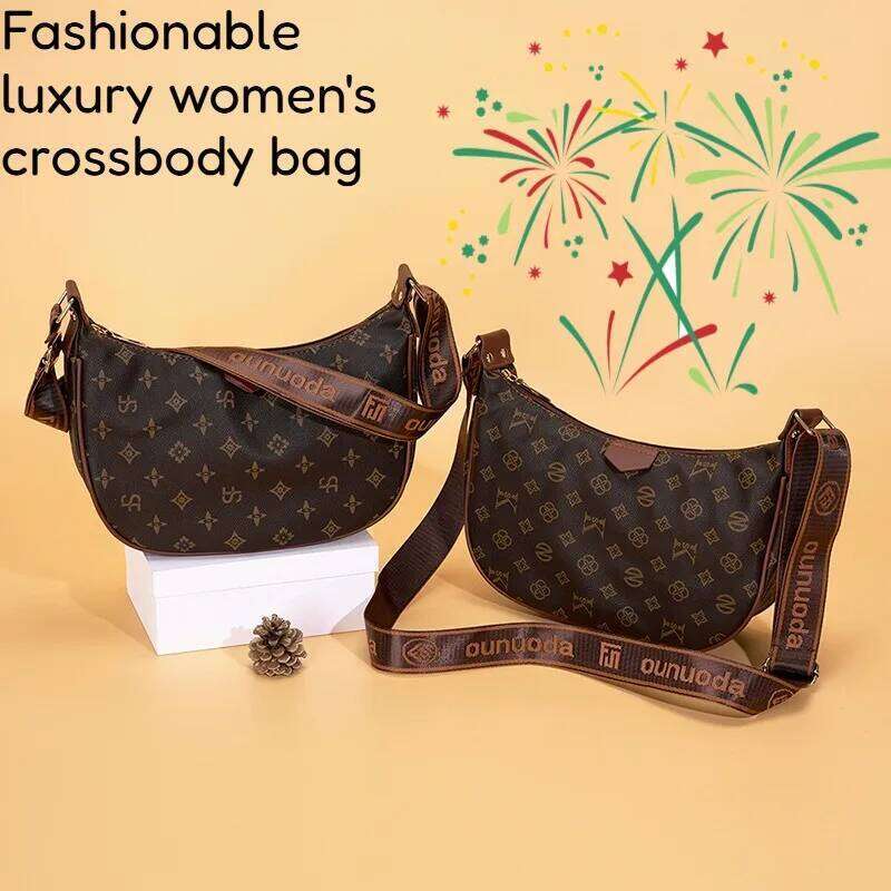 Fashion Large Capacity Soft Leather Handbag for Women with Grid Star Elements Dumpling Bun Bag Autumn Winter Daily Use Z260124