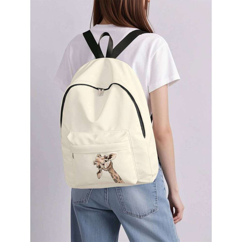 Giraffe Pattern New 2025, Backpack, Lightweight and Simple Casual Travel Backpack Z260124