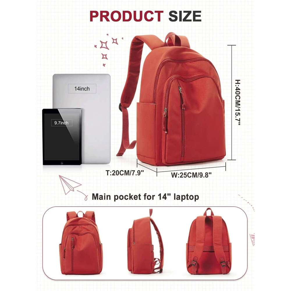 High Quality School Bag New Waterproof Nylon Men Women Travel Backpack 15.6 Laptop Schoolbag for Teen Boys Girls Bags Z260124