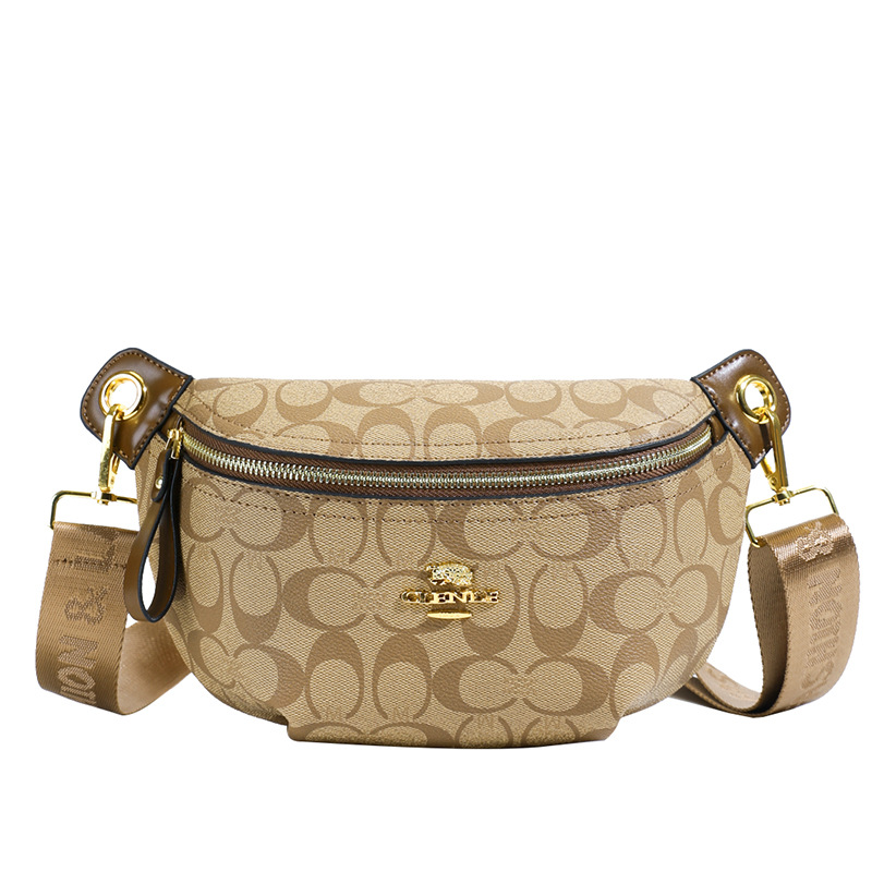 Women's new women's breast bag waist bag temperament senior sense fashion print shoulder sling bag