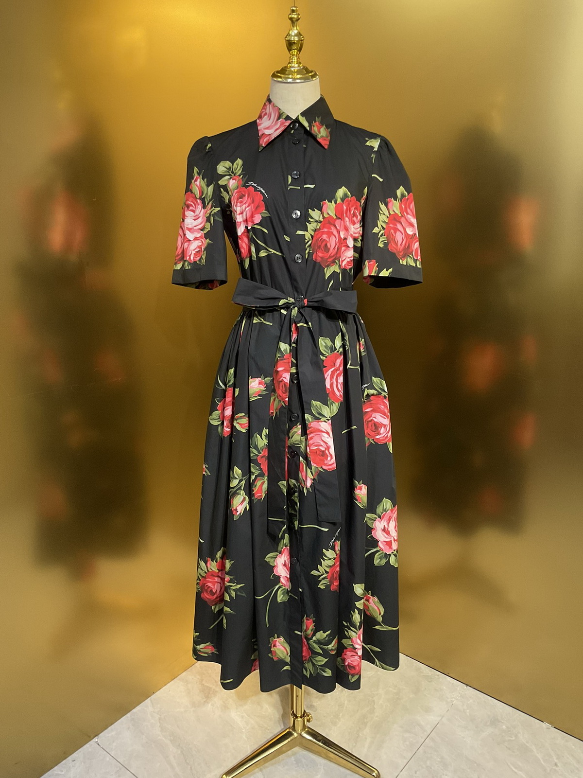 dresses for woman designer Dress For Women dress cotton floral printed short sleeve midi dress beach dress vestidos de fiesta elegantes designer dresses for women