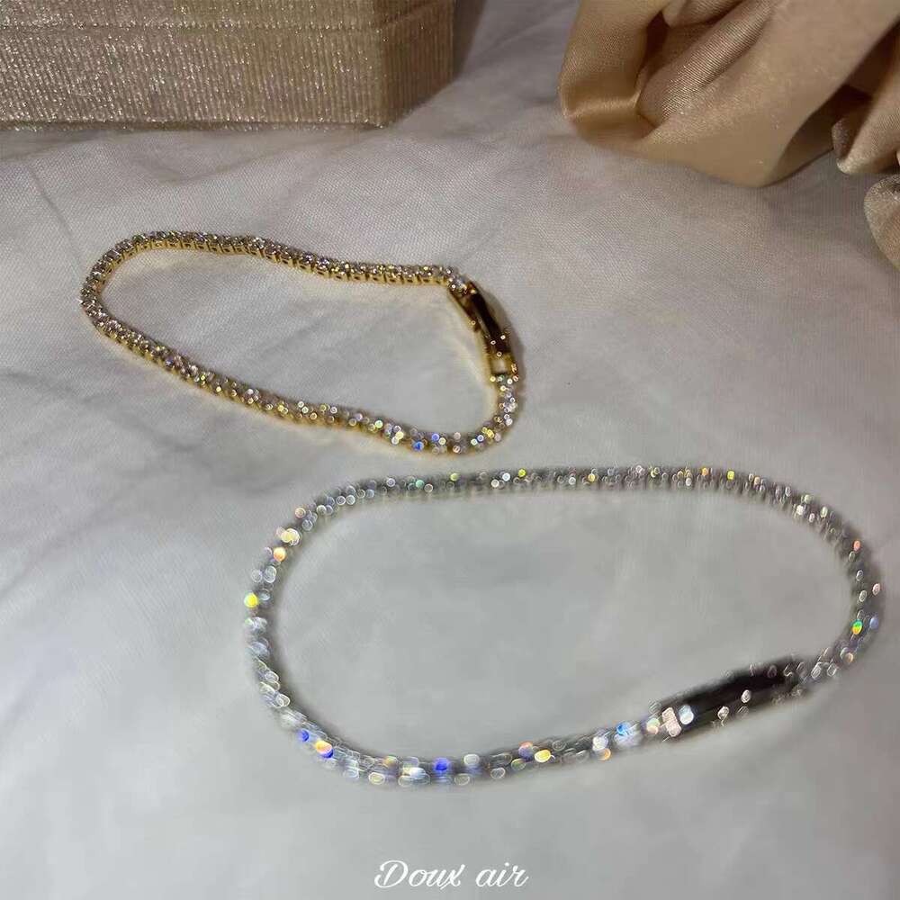 DouxAir Sparkling Zircon Bracelet Fine Starlight Ins Exquisite Versatile High-end Jewelry Bangle for Women