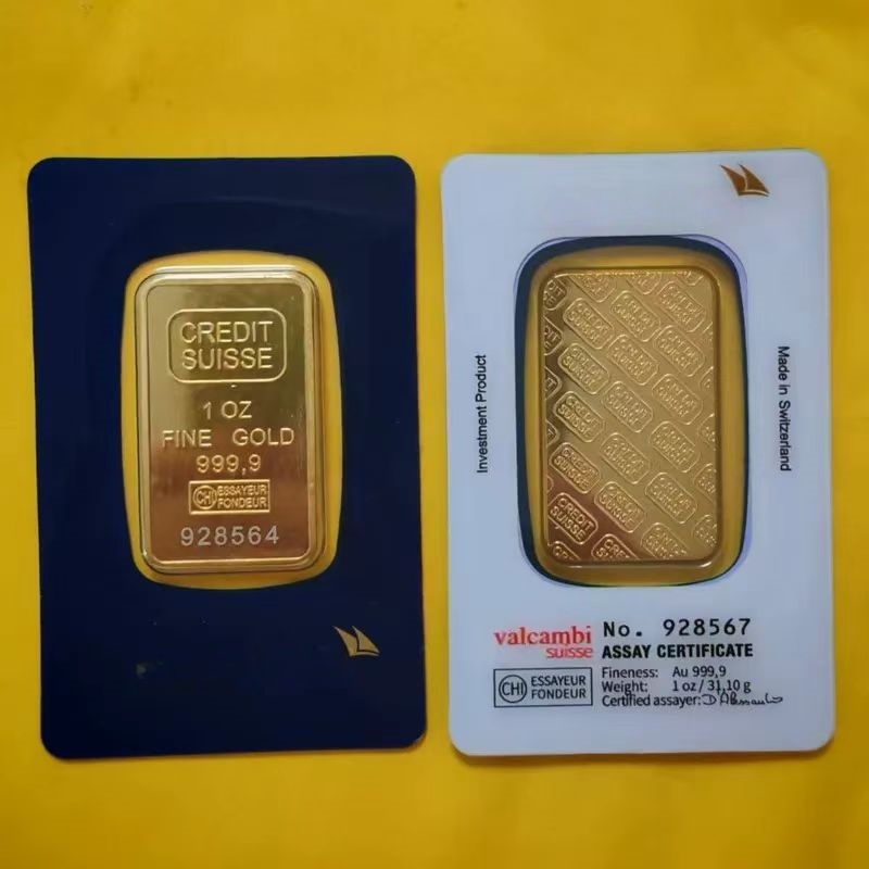 Blister printing Packaging 24K The United States Switzerland Germany Europe 1 Oz Golden Bar Bullion Gold Plated Coin Crafts Collection Gift