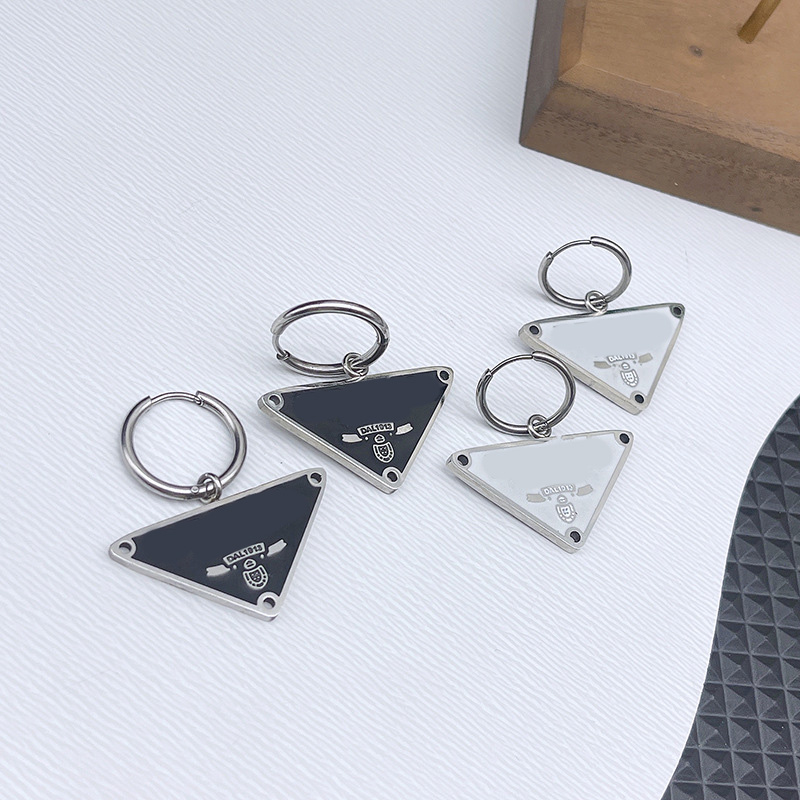 Classic Fashion Designer geometric studs Hooks Multi-color inverted Triangle Earrings Girl's simple earrings high jewelry accessories couple home gift